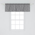 thumbnail image 2 of Ambesonne Leaf Window Valance, Floral Simple Nature, 42" x 18", Black White, 2 of 3