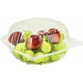 thumbnail image 5 of 250 Pack Dart C57PST1 Clear 6" Seal Hinged-Lid Plastic Containers For Food, 5 of 6