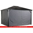 thumbnail image 5 of Sojag Grey Curtains For Verona Gazebo, 10 Ft. X 14 Ft., Polyester, Outdoor Shades, 5 of 6