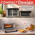 thumbnail image 3 of Gourmia 4-Slice Air Fryer Toaster Oven — Digital Countertop Oven with 12 Presets, Stainless Steel, 3 of 12
