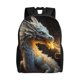 thumbnail image 1 of Disketp Golden White Fire Dragon Mochila Unisex de Apertura Lateral Completa, Mochila para Laptop para Escuela, Trabajo y Viajes, 1 of 8
