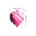 thumbnail image 2 of Unique Bargains Standard Dart Flights, 15 Pack Flights Thick Striped Pattern, Pink, 2 of 5