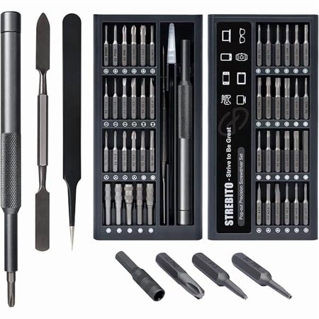 CJB Micro Screwdriver Set 50 in 1 Precision Screwdriver Set, Electronics Tool Kit Screwdriver Kit - Computer, iPhone, Macbook, PS4, PS5, Nintendo, Xbox Controller Repair Kit, S2 Multi Bit Driver
