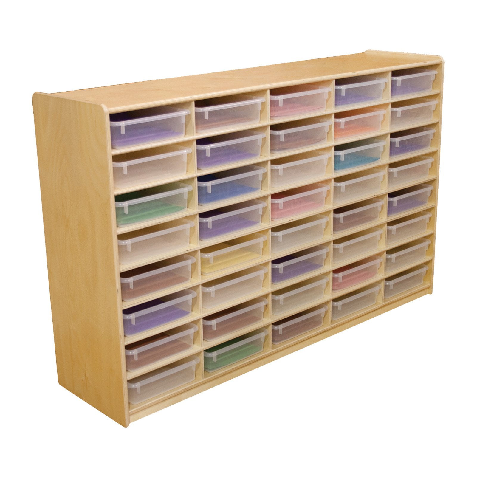 Wood Designs 40 Letter Tray Storage Unit with 3 in. Trays