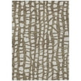 thumbnail image 2 of Addison Rugs Chantille Indoor/Outdoor Transitional Squares Brown Washable Rectangle Rug, 5' x 7'6", 2 of 6