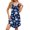 Color2, variant on New Women's Sleeveless Halterneck Printed Suspender Dress