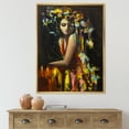 thumbnail image 2 of Modern Portrait Of A Young Girl 16 in x 32 in Framed Painting Canvas Art Print, by Designart, 2 of 5
