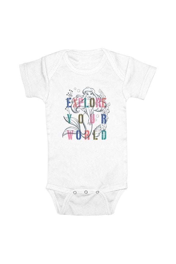 Infant's The Little Mermaid Ariel Sketch Explore Your World Bodysuit