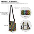 thumbnail image 6 of HELLHERO Rabbit and Flowers Double Deck Shoulder Bag Adjustable Shoulder Strap for Outdoor Holiday Travel, 6 of 7