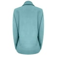 thumbnail image 6 of Women's Fashion Casual Solid Color Patchwork Long Sleeve Jacket for Fall and Winter Wear, Stylish and Comfortable,Light Blue,L, 6 of 7