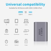 2pcs 10Gbps USB 3.1 A Female to Type C Female Converter OTG Adapter Fast Charging