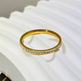 thumbnail image 1 of Anillo de pareja para hombre y mujer, sencillo, con estrellas del cielo, destellos de color, doble fila, anillo de cola, dedo índice, moda, anillo de joyería de moda, 1 of 1