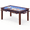 BLACK-WALNUT, variant on Avocahom Coperat Solid Wood Board Game Table with LED Lights for 4-6 Players, 54" x 31" Play Area Multi-Function Dining Table with Game Mat-Walnut