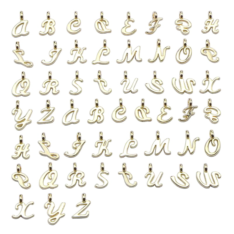 10-26PCS Pendant Charms For Jewelry Making 26 English Alphabet Pendant DIY Jewelry Accessories Letter Pendant