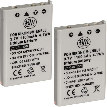BM Premium 2-Pack of EN-EL5 ies for Nikon Coolpix P80, P90, P100