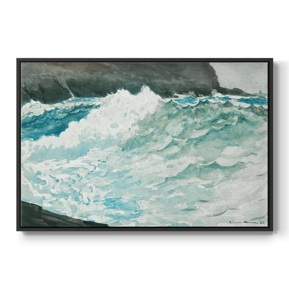Vintage Landscape-CXXXV By Wexford Home Framed in Black Wood Gallery Wrapped Canvas 17 in. x 25 in.