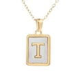 thumbnail image 2 of Xihbxyly En venta Collar de acero inoxidable y letras para mujer, colgante de titanio dorado 26 en inglés, 2 of 4