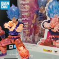 thumbnail image 2 of In Stock Original Bandai S.H.Figuarts Jump V30th Dragon Ball Z Shf Super Saiyan God Son Goku Ssgss Kaio-Ken Anime Model Toys Gif, 2 of 5