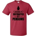 thumbnail image 3 of Inktastic Easily Distracted by Penguins T-Shirt, 3 of 5