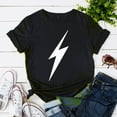 thumbnail image 2 of T-Shirt pour Femmes Ample à Col Rond en Coton à Manches Courtes Haut T-Shirt, 2 of 3