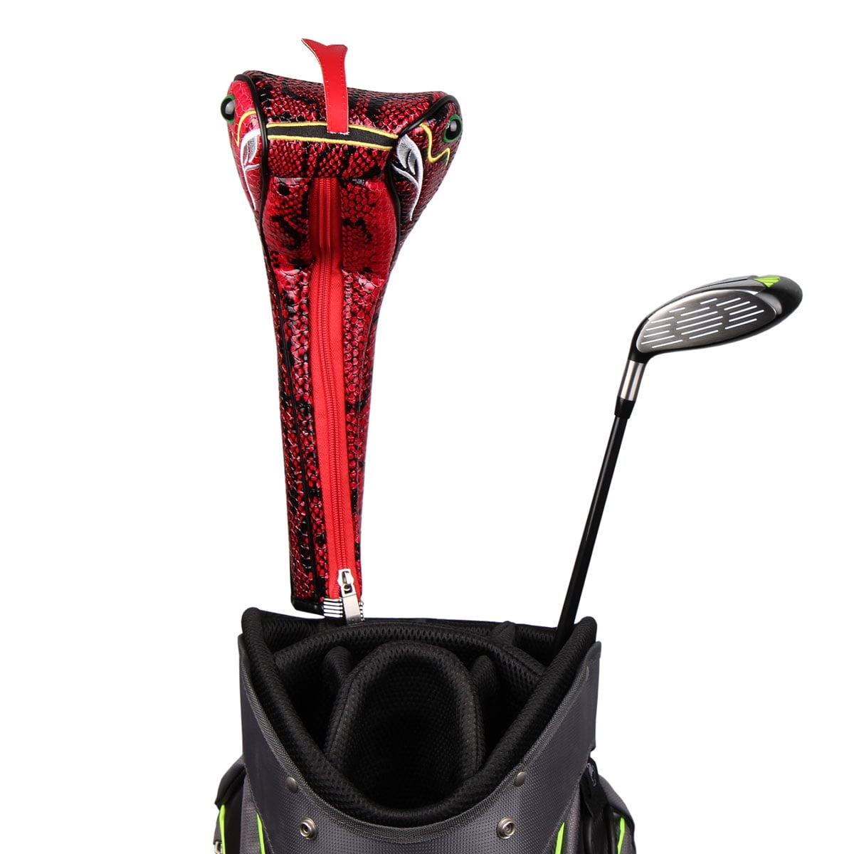 Sahara Golf Novelty Snake Driver Headcover, Red -