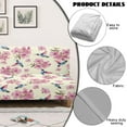 thumbnail image 5 of Xixirimido Futon Slipcover Armless Futon Bed Sofa Cover Furniture Protector with Elastic Bottom, Soft and Washable Futon Covers for Sofa Bed, Cherry Blossom Hummingbird, 5 of 8