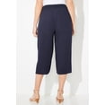 thumbnail image 3 of Catherines Women's Plus Size Petite Gauze Pull-On Capri, 3 of 4