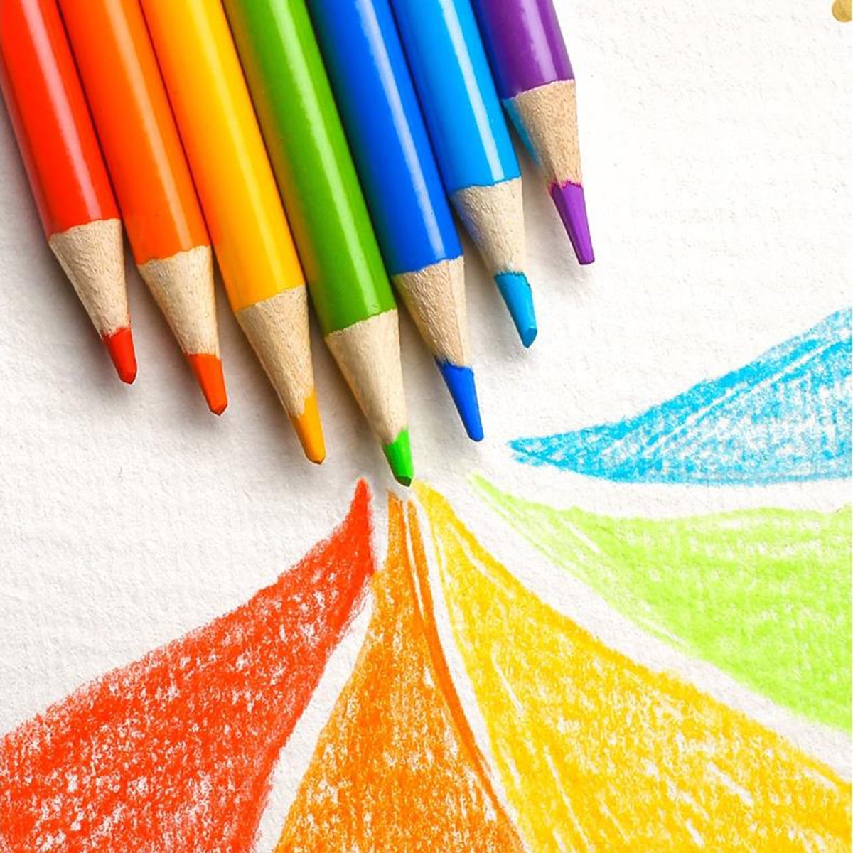 48 48//72 Colors Premium Art Watercolors Colored Pencils Set for Sketch Artists with Roll-up Canvas Pencil Case