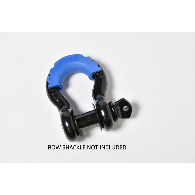 Bow Shackle Isolator SILENCER Anti-Noise D-Ring BLUE Jeep Off Road 3/4 Plastic