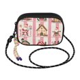 thumbnail image 2 of FORMRS Mini Crossbody Bag for Women Adjustable Rope Shoulder Casual Phone Purse, Green Christmas Houses, 2 of 7