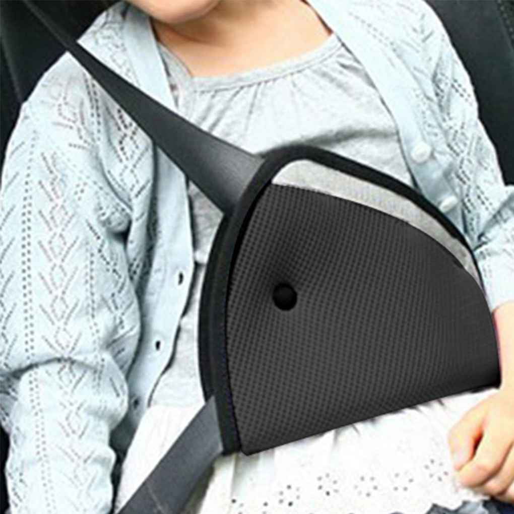 Comfortable Seat Belt Adjuster Car Child Safety Cover Harness Triangle Pad UK 