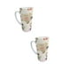 thumbnail image 1 of Duo de taza de cerámica 500 ml. diseño divertido Ponle metas a tu vida, no limites a tus sueños, a veces puede ser dificil, pero siempre hay algo positivo que encontrar en cada dia regalo original, 1 of 6