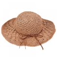 thumbnail image 1 of Women Summer Hand-woven Sun Hat Foldable Wide-side Cap Fisherman Cap Straits Sun Cap, 1 of 5