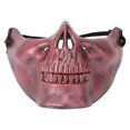 thumbnail image 1 of Máscara de esqueleto de calavera, protector facial completo, máscara de Halloween para fiesta de disfraces de cosplay (cobre), 1 of 4