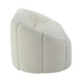 thumbnail image 2 of ACME Osmash Wooden Frame Sofa in White Teddy Sherpa, 2 of 6