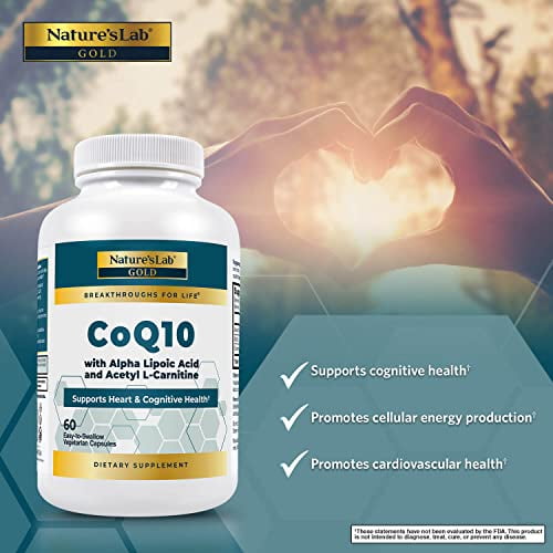 Nature's Lab Gold CoQ10 + Alpha Lipoic Acid + Acetyl L-Carnitine HCl