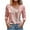 Pink, variant on WREESH Womens Fashion Dressy Tops Side Button V-Neck Printed Long Sleeved Shirt T-Shirt Pullover Pink