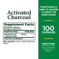 Nature's Bounty Activated Charcoal Dietary Supplement Capsules, 260 Mg