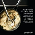 thumbnail image 4 of Circulon 3Piece SteelShield Nonstick Chef Pan with Lid and Cooking Utensil Set, Silver, 4 of 9