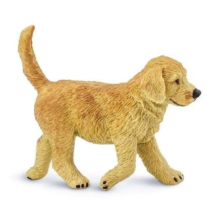 Safari Ltd. Golden Retriever Puppy Figurine - Lifelike 2.75" Model Figure - Educational Toy for Boys, Girls, and Kids Ages 1 