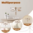 thumbnail image 6 of Dragonfly Mirror Wall Decor, Dragonfly Design Wall Mounted Sculptures, Retro Decorative Bug Insects Animals Beetle Mirrors, Creative Butterfly Home Decor for Living Room Bedroom(Dragonfly), 6 of 10