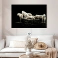 thumbnail image 2 of Elephant Stock White Wolves Wall Art - Horizontal Canvas Wall Art - Living Room Wall Decor - Animal Canvas - Black And White Decor - 48" x 32", 2 of 4