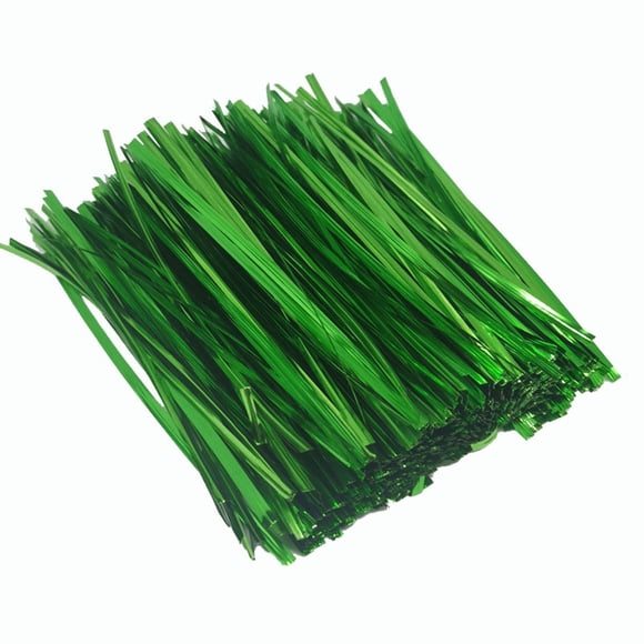 Binwennn 800 Pinces à Cheveux Prédécoupées Petites Courtes Vertes Jardinage Fil Attaches en Acier Inoxydable Petites Pinces pour Papiers Petites Pinces Banane Pinces à Cheveux Non Pinces à Cheveux pour Cheveux Fins Femmes