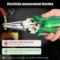 thumbnail image 4 of 8 in 1 Wire Stripping Pliers, 8 in 1 Wire Stripper with Voltage Tester, Pinzas Para Electricista, Multi-function Electric Wire Stripping Tool for Cutting and Pulling (Red), 4 of 7