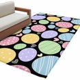 thumbnail image 6 of Easter Eggs Area Rug 4x6 Washable Rug Non Slip Cute Colorful Farmhouse Love Black Large Area Rug Indoor Floor Carpet for Entryway Bedroom Kitchen Living Room Home Office Dining Room Nursery, 6 of 8