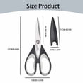 thumbnail image 3 of Kitchen Scissors With Protective Cover Suitable For Daily Use Dishwasher Washable Stainless Scissors With Comfortable Grip 润色译文 笔记, 3 of 5