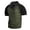 Army Green2, variant on Corduroy Short Sleeve Shirt for Everyday Casual Wear with Raglan Sleeves and Stand Collar Loose Fit Outdoor Autumn Style T Shirt