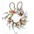 thumbnail image 3 of TOPRenddon Easter Wreath Decorations, with Eggs, Spring Artificial Flowers, Led-Light String, Front Door Outside Porch Decor for The Home, 3 of 8