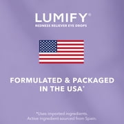 (2 pack) LUMIFY Eye Drops for Redness Relief and Whiter and Brighter Looking Eyes, .08 fl oz (2.5 ml)