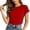 39Red95, variant on XAOFW Women's Casual T Shirts Stretchy Slim Fit Short Sleeve T-Shirt Soft Summer Basic Tees Versatile Top XS